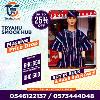 Shop Tryahu Ghana Smocks | Authentic Fugu & Batakari Clothing